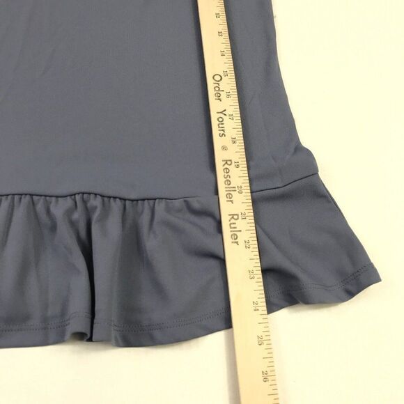 Halogen Womens Peplum Tank Top Blue Lightweight Shirt Scoop Neck Sleeveless XS - Picture 6 of 11